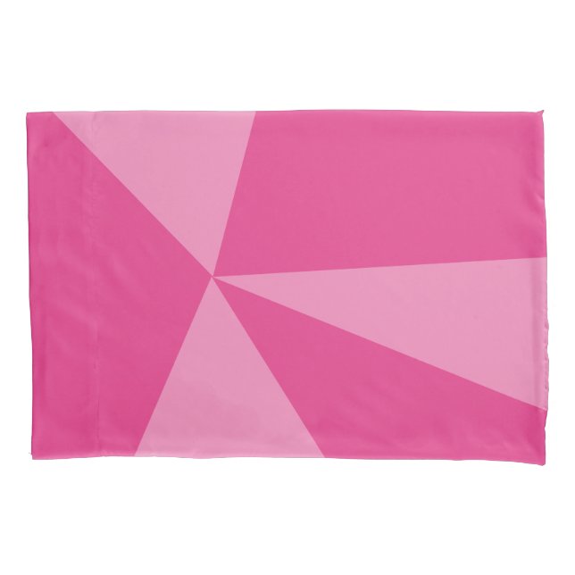 Triangles geometric pattern pillowcase (Front)