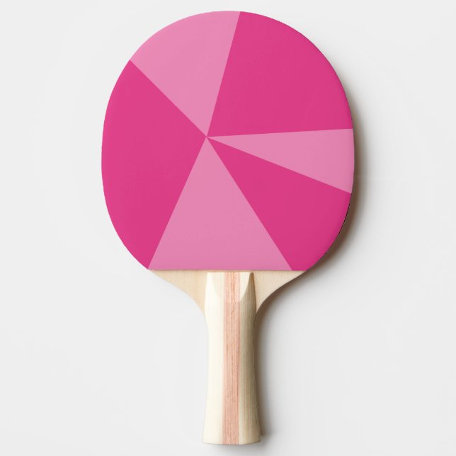 Triangles geometric pattern ping pong paddle (Front)