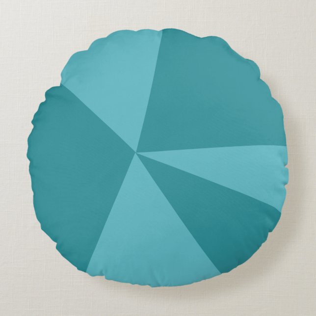 Triangles geometric pattern round cushion (Front)