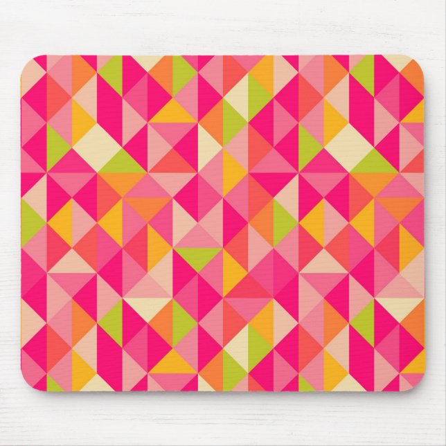 Triangles geometrical pattern mouse mat (Front)
