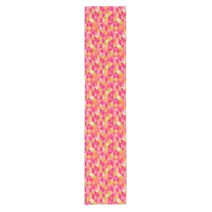 Triangles geometrical pattern short table runner