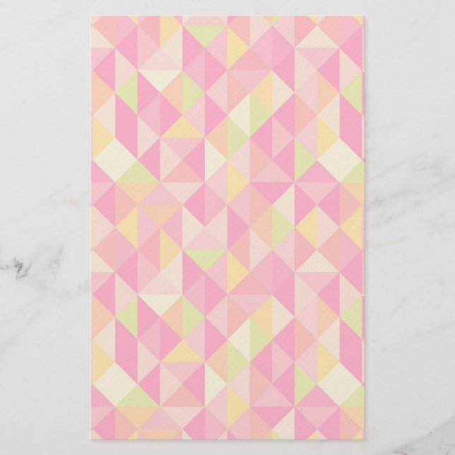 Triangles geometrical pattern stationery (Front)