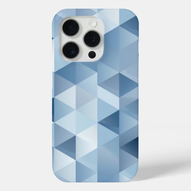 Triangles in blue and grey Case-Mate iPhone case (Back)