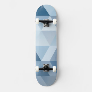 Triangles in blue and grey skateboard