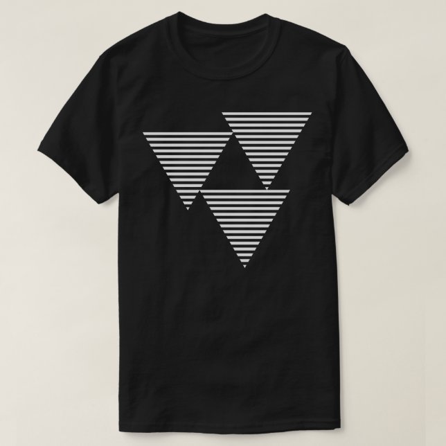 triangles lines design T-Shirt (Design Front)