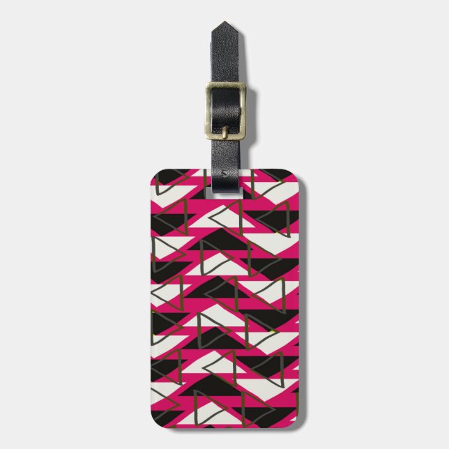 Triangles Luggage Tag (Front Vertical)