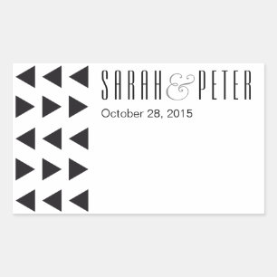 Triangles modern personalised stickers