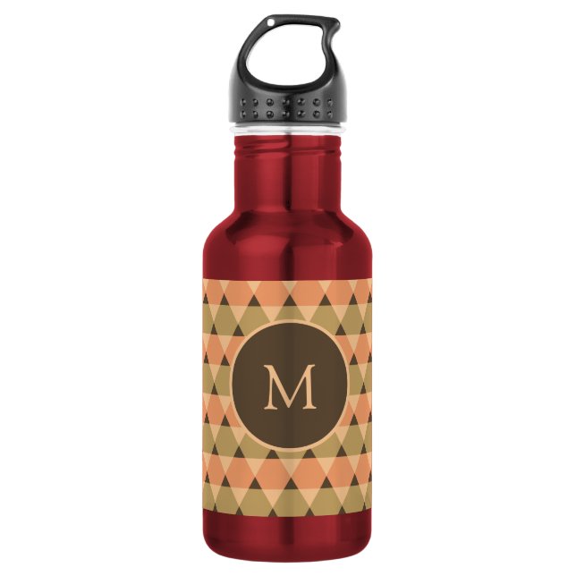 Triangles Pattern 532 Ml Water Bottle (Front)