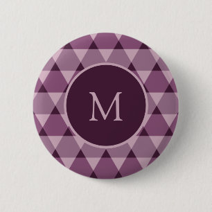 Triangles Pattern 6 Cm Round Badge