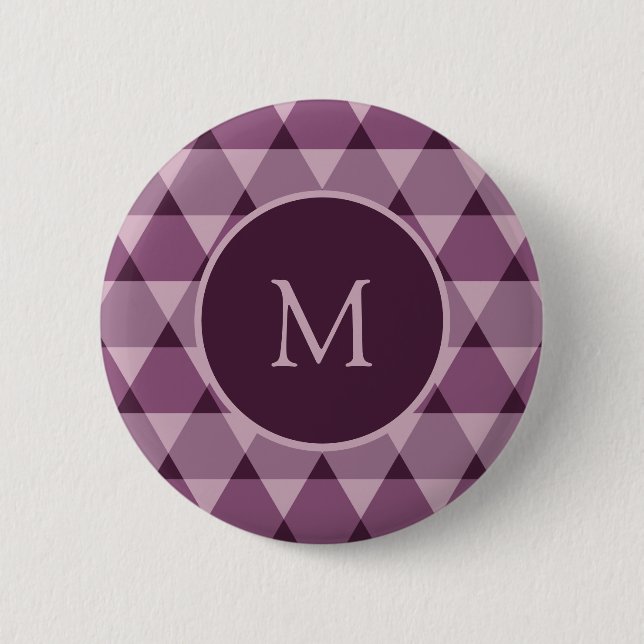 Triangles Pattern 6 Cm Round Badge (Front)