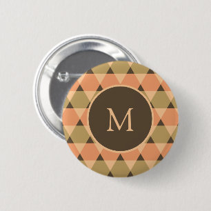 Triangles Pattern 6 Cm Round Badge