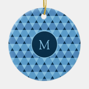Triangles Pattern Ceramic Tree Decoration