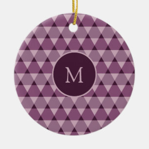 Triangles Pattern Ceramic Tree Decoration