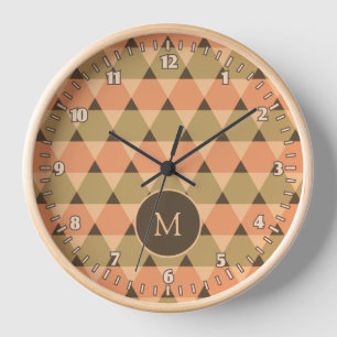 Triangles Pattern Clock
