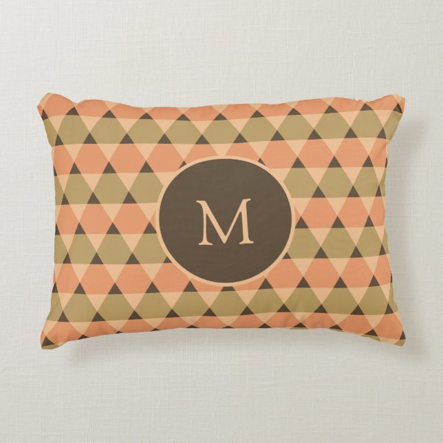 Triangles Pattern Decorative Cushion (Front)
