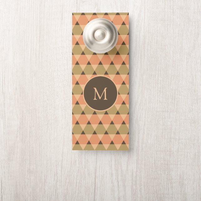 Triangles Pattern Door Hanger (On Knob)