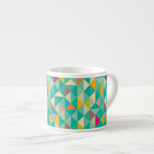 Triangles pattern espresso cup