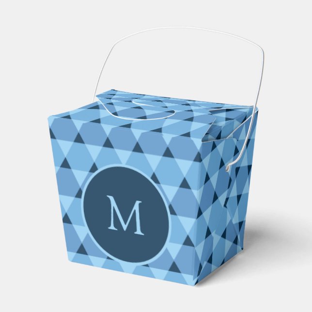 Triangles Pattern Favour Box (Front Side)
