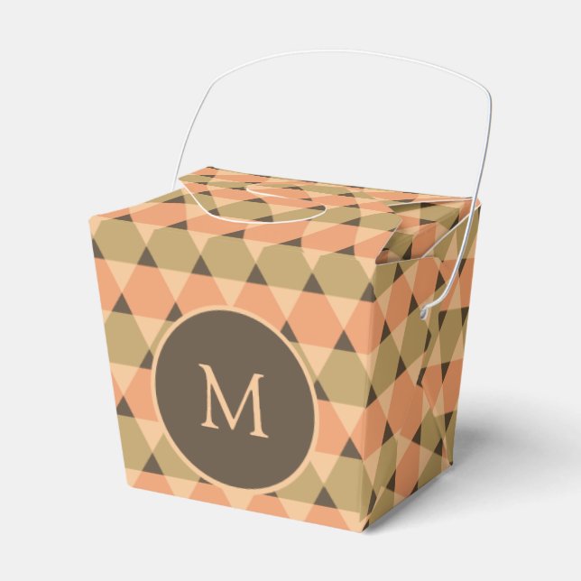 Triangles Pattern Favour Box (Front Side)
