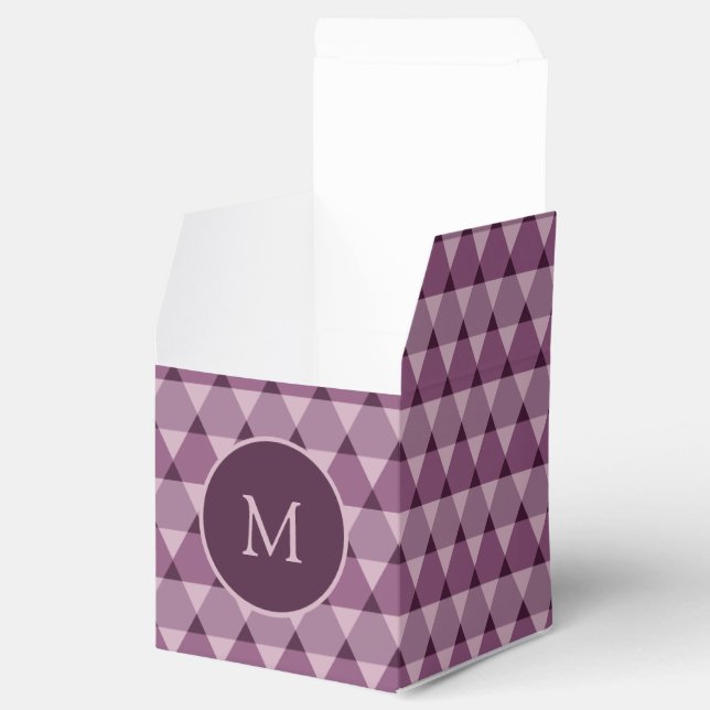 Triangles Pattern Favour Box (Opened)