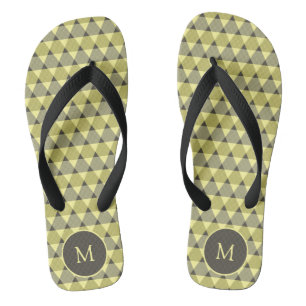 Triangles Pattern Flip Flops