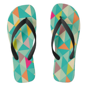 Triangles pattern flip flops