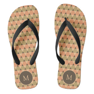 Triangles Pattern Flip Flops