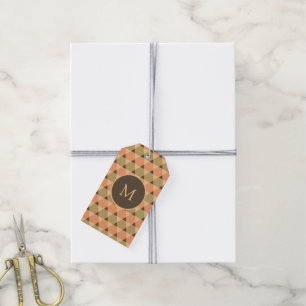 Triangles Pattern Gift Tags
