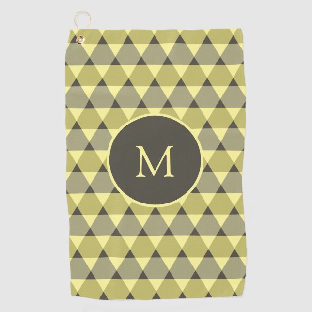 Triangles Pattern Golf Towel (Front)