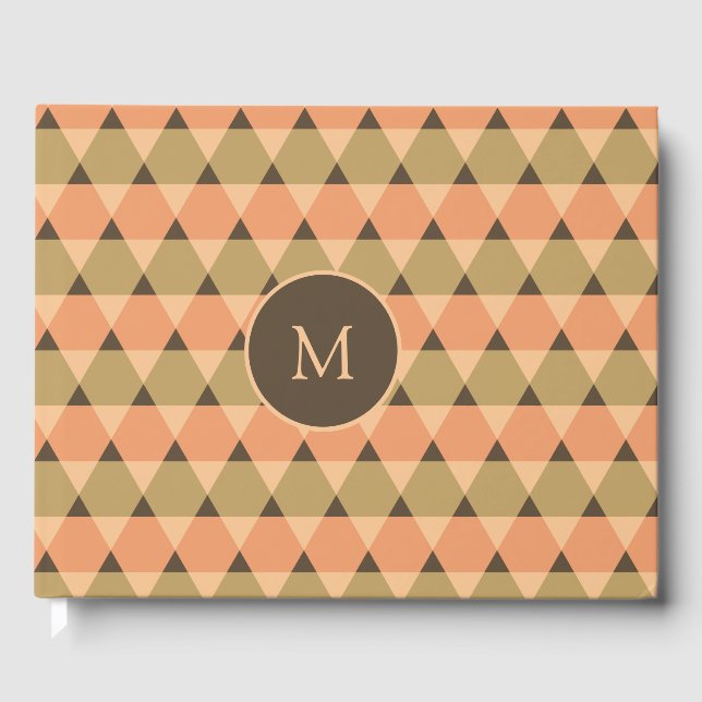 Triangles Pattern Guest Book (Front)