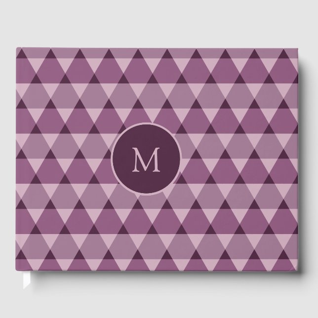 Triangles Pattern Guest Book (Front)