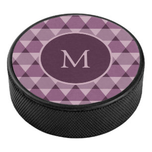 Triangles Pattern Hockey Puck