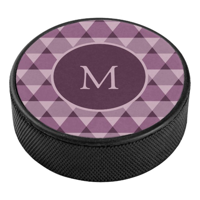 Triangles Pattern Hockey Puck (3/4)
