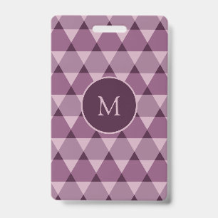 Triangles Pattern ID Badge