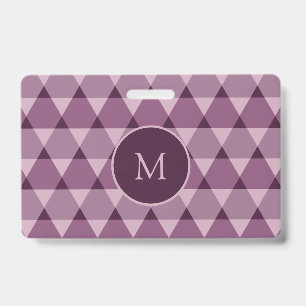 Triangles Pattern ID Badge