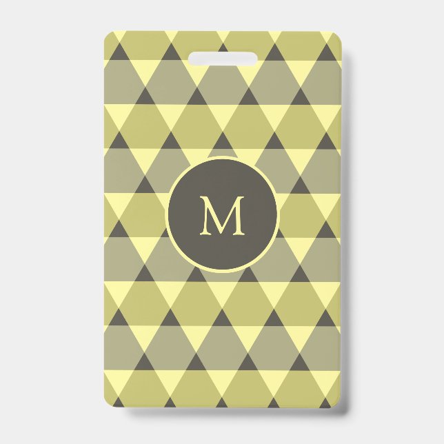 Triangles Pattern ID Badge (Front)