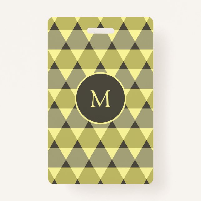 Triangles Pattern ID Badge (Front)