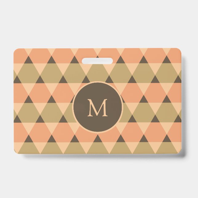 Triangles Pattern ID Badge (Front)