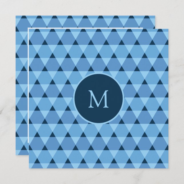 Triangles Pattern Invitation (Front/Back)
