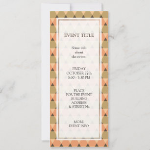 Triangles Pattern Invitation