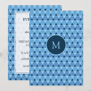 Triangles Pattern Invitation