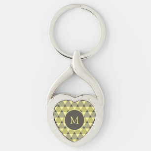 Triangles Pattern Key Ring