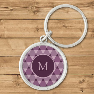 Triangles Pattern Key Ring