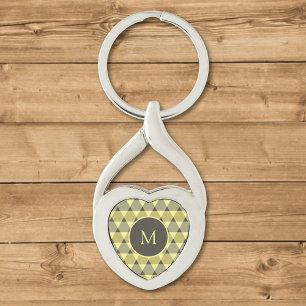 Triangles Pattern Key Ring