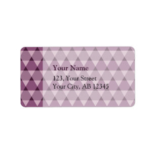Triangles Pattern Label