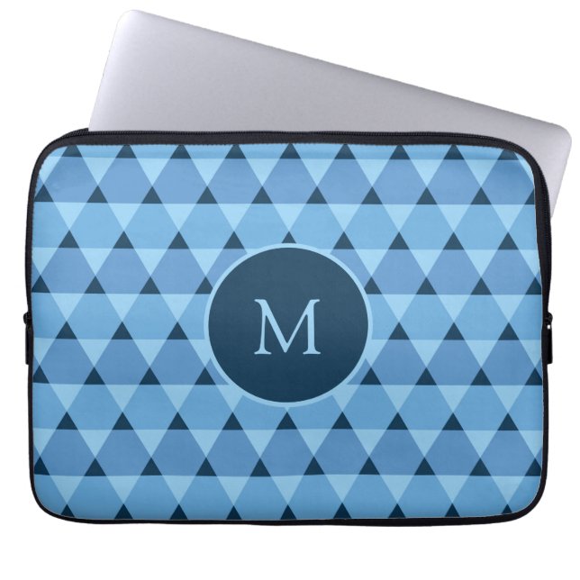 Triangles Pattern Laptop Sleeve (Front)