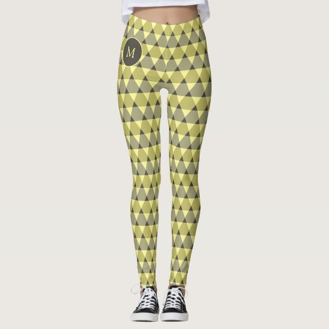 Triangles Pattern Leggings (Front)