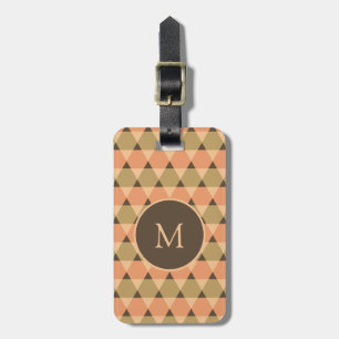 Triangles Pattern Luggage Tag