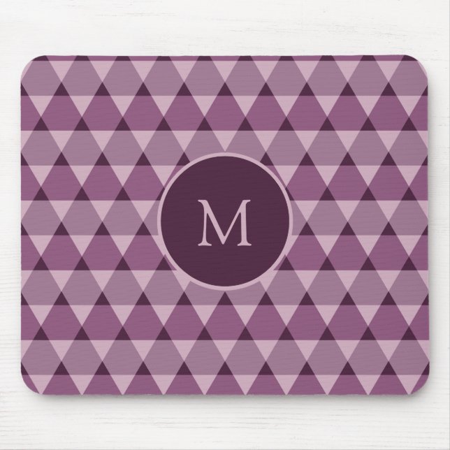 Triangles Pattern Mouse Mat (Front)