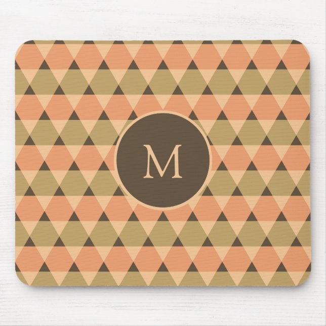 Triangles Pattern Mouse Mat (Front)